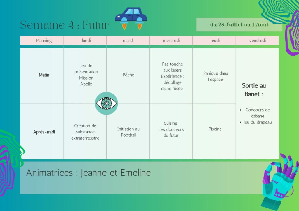 Planning Grands Semaine 5