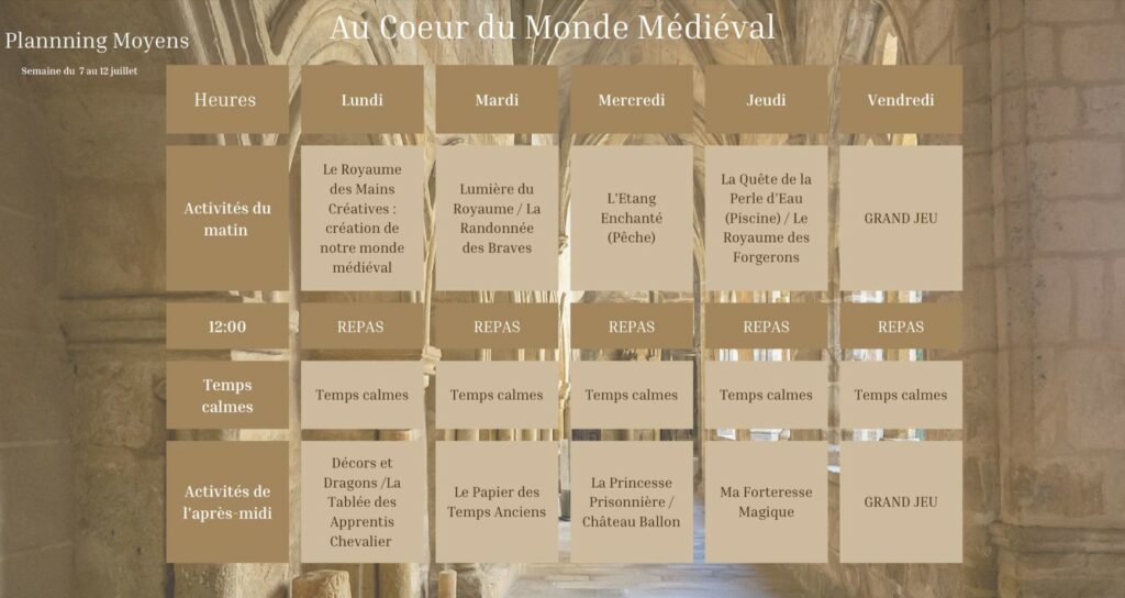 Planning Moyens